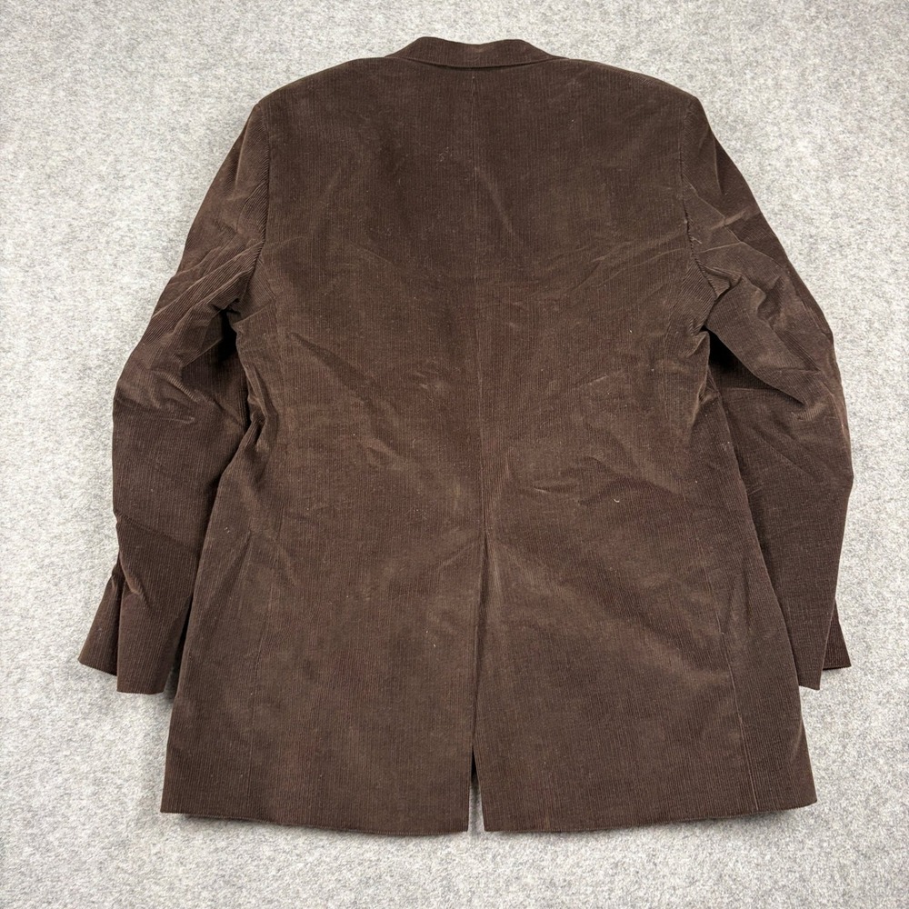 Brooks Brothers Corduroy Blazer Mens 42L Brown 2 Button Sport Coat Jacket Lined - Picture 8 of 11